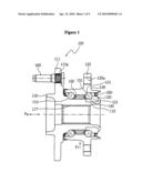 HUB BEARING UNIT PROVIDED WITH MULTIPLE ROWS OF ROLLING ELEMENTS diagram and image