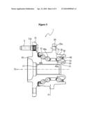 HUB BEARING UNIT PROVIDED WITH MULTIPLE ROWS OF ROLLING ELEMENTS diagram and image