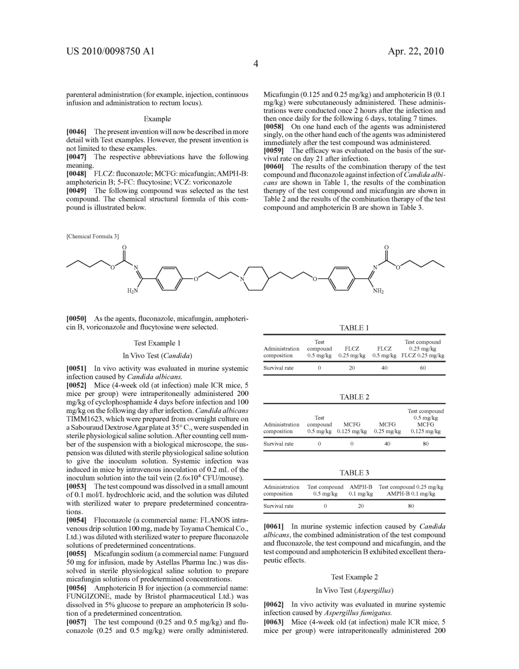 PHARMACEUTICAL COMPOSITION COMPRISING PHENYLAMIDINE DERIVATIVE AND METHOD OF USING THE PHARMACEUTICAL COMPOSITION IN COMBINATION WITH ANTIFUNGAL AGENT - diagram, schematic, and image 05