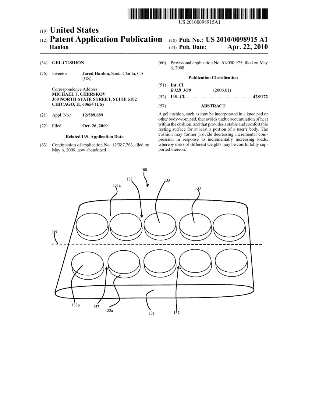 Gel cushion - diagram, schematic, and image 01