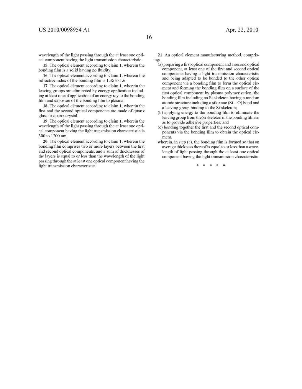 OPTICAL ELEMENT AND OPTICAL ELEMENT MANUFACTURING METHOD - diagram, schematic, and image 25