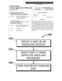 METHODS FOR PERFORMING PHOTOLITHOGRAPHY USING BARCS HAVING GRADED OPTICAL PROPERTIES diagram and image