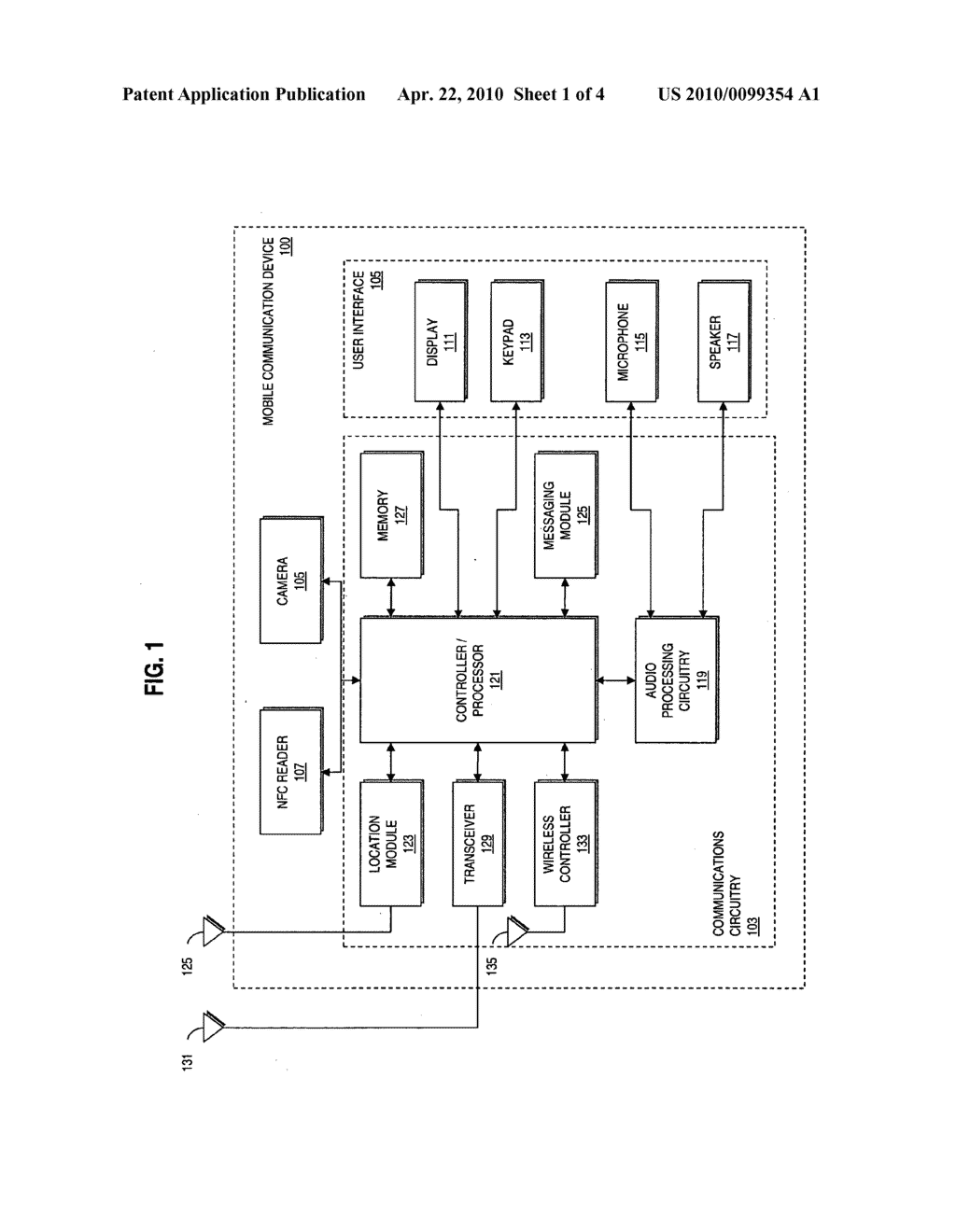 SETTING MOBILE DEVICE OPERATING MODE USING NEAR FIELD COMMUNICATION - diagram, schematic, and image 02