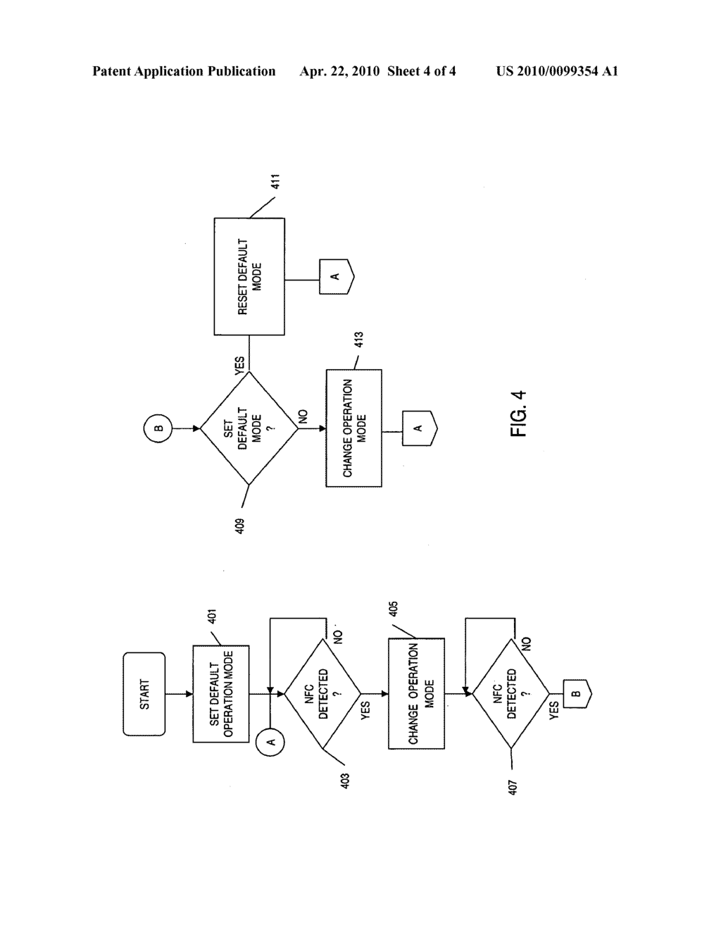 SETTING MOBILE DEVICE OPERATING MODE USING NEAR FIELD COMMUNICATION - diagram, schematic, and image 05