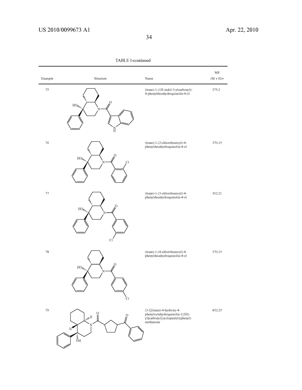 DECAHYDROQUINOLINE ANALOGS AS CB2 RECEPTOR MODULATORS, USEFUL IN THE TREATMENT OF PAIN, RESPIRATORY AND NON-RESPIRATORY DISEASES - diagram, schematic, and image 35