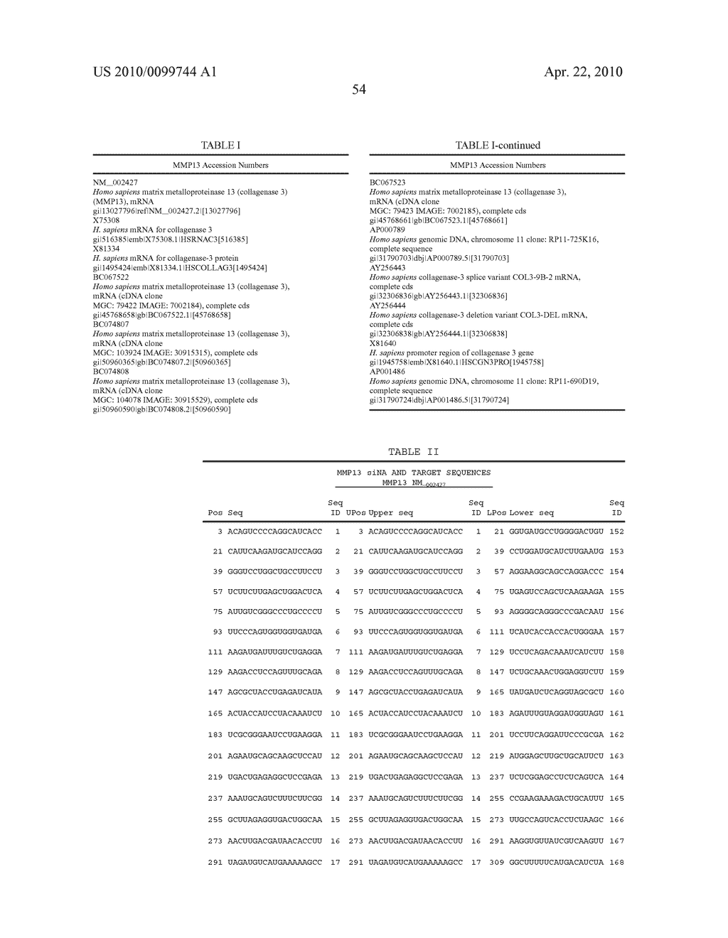 RNA INTERFERENCE MEDIATED INHIBITION OF MATRIX METALLOPROTEINASE 13 (MMP13) GENE EXPRESSION USING SHORT INTERFERING NUCLEIC ACID (siNA) - diagram, schematic, and image 79