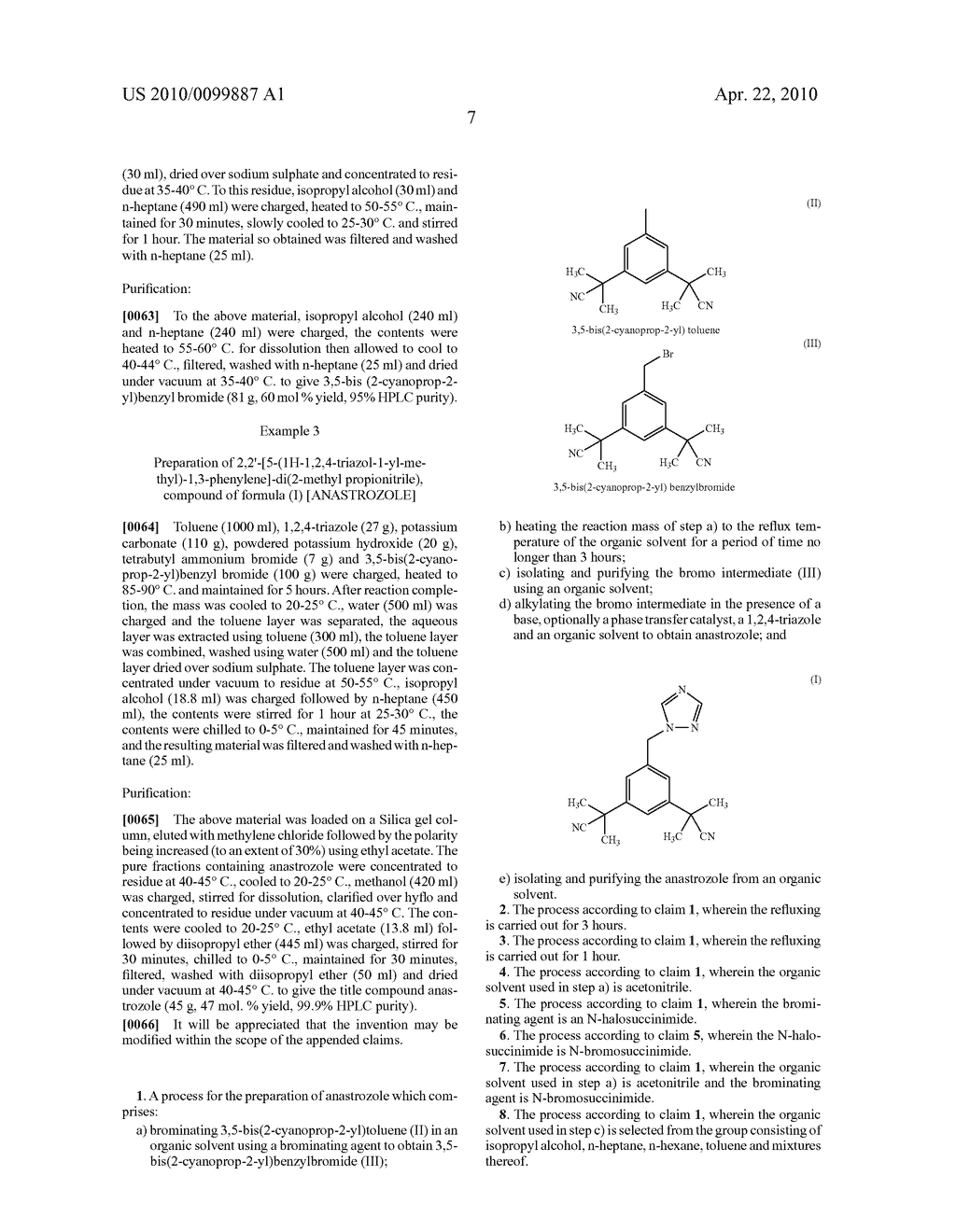 Process for the Preparation of Pure Anastrozole - diagram, schematic, and image 08