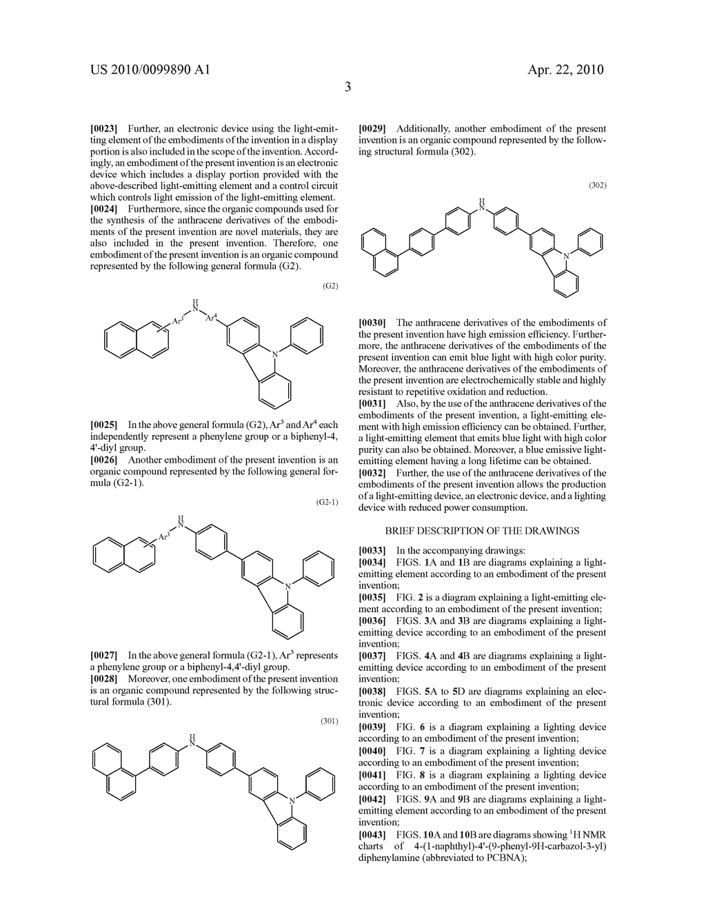 ANTHRACENE DERIVATIVE AND LIGHT-EMITTING DEVICES, ELECTRONIC DEVICES, AND LIGHTING DEVICE USING THE ANTHRACENE DERIVATIVE - diagram, schematic, and image 34