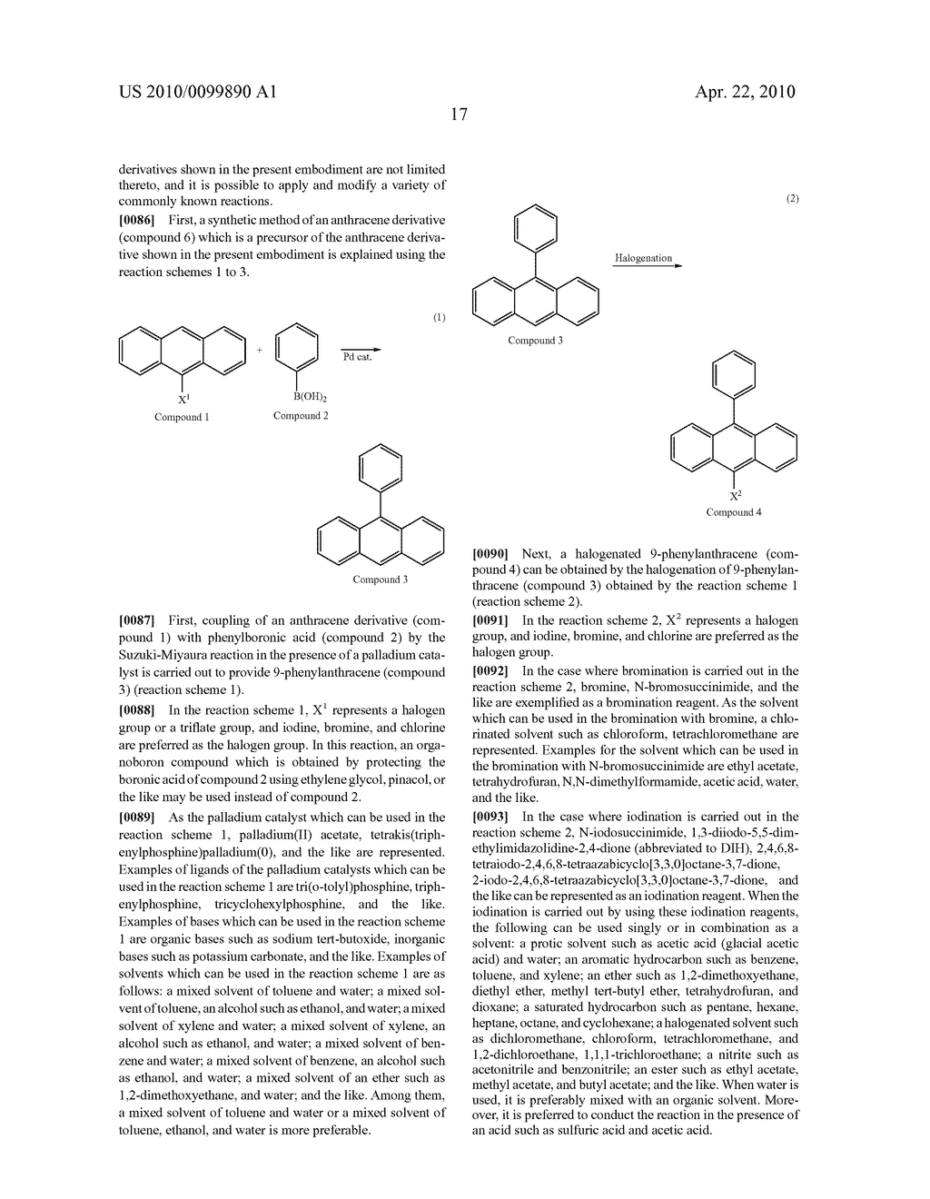 ANTHRACENE DERIVATIVE AND LIGHT-EMITTING DEVICES, ELECTRONIC DEVICES, AND LIGHTING DEVICE USING THE ANTHRACENE DERIVATIVE - diagram, schematic, and image 48