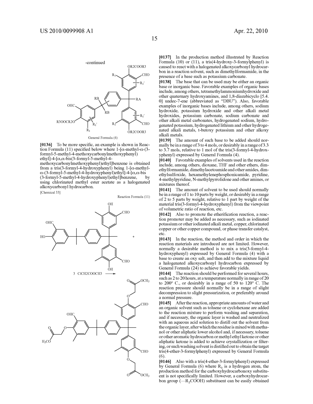 TRIS(FORMYLPHENYL) AND NEW POLYNUCLEAR POLYPHENOL DERIVED THEREFROM - diagram, schematic, and image 16