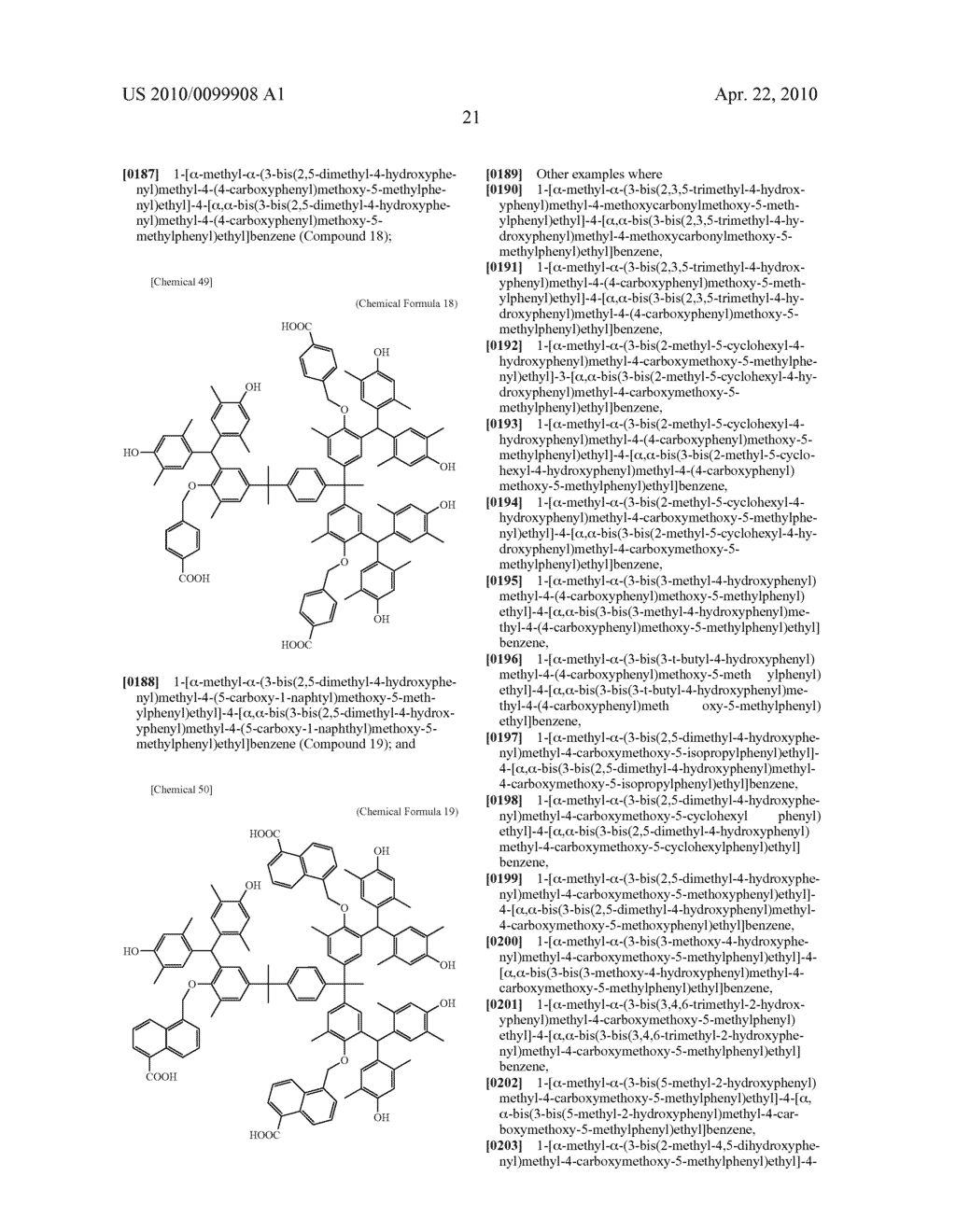 TRIS(FORMYLPHENYL) AND NEW POLYNUCLEAR POLYPHENOL DERIVED THEREFROM - diagram, schematic, and image 22