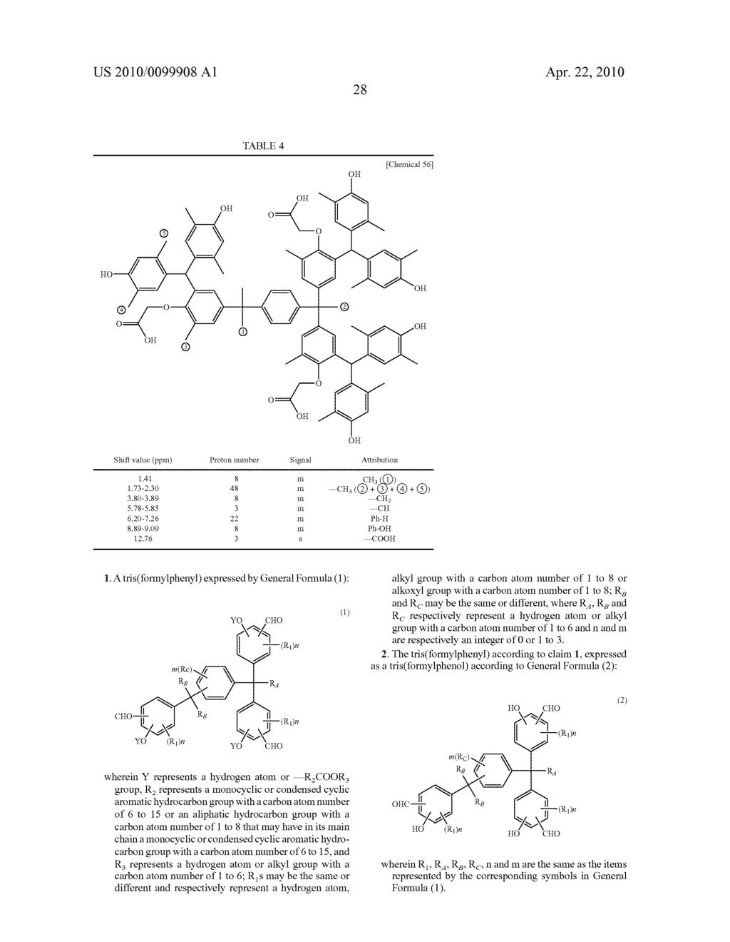 TRIS(FORMYLPHENYL) AND NEW POLYNUCLEAR POLYPHENOL DERIVED THEREFROM - diagram, schematic, and image 29