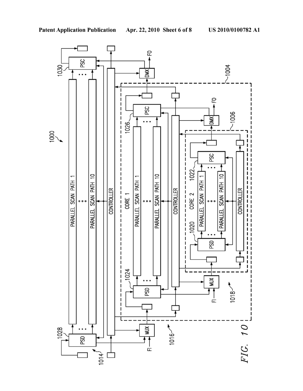 PARALLEL SCAN DISTRIBUTORS AND COLLECTORS AND PROCESS OF TESTING INTEGRATED CIRCUITS - diagram, schematic, and image 07