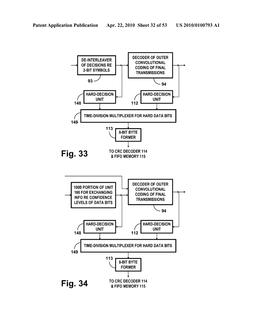 DIGITAL TELEVISION SYSTEMS EMPLOYING CONCATENATED CONVOLUTIONAL CODED DATA - diagram, schematic, and image 33