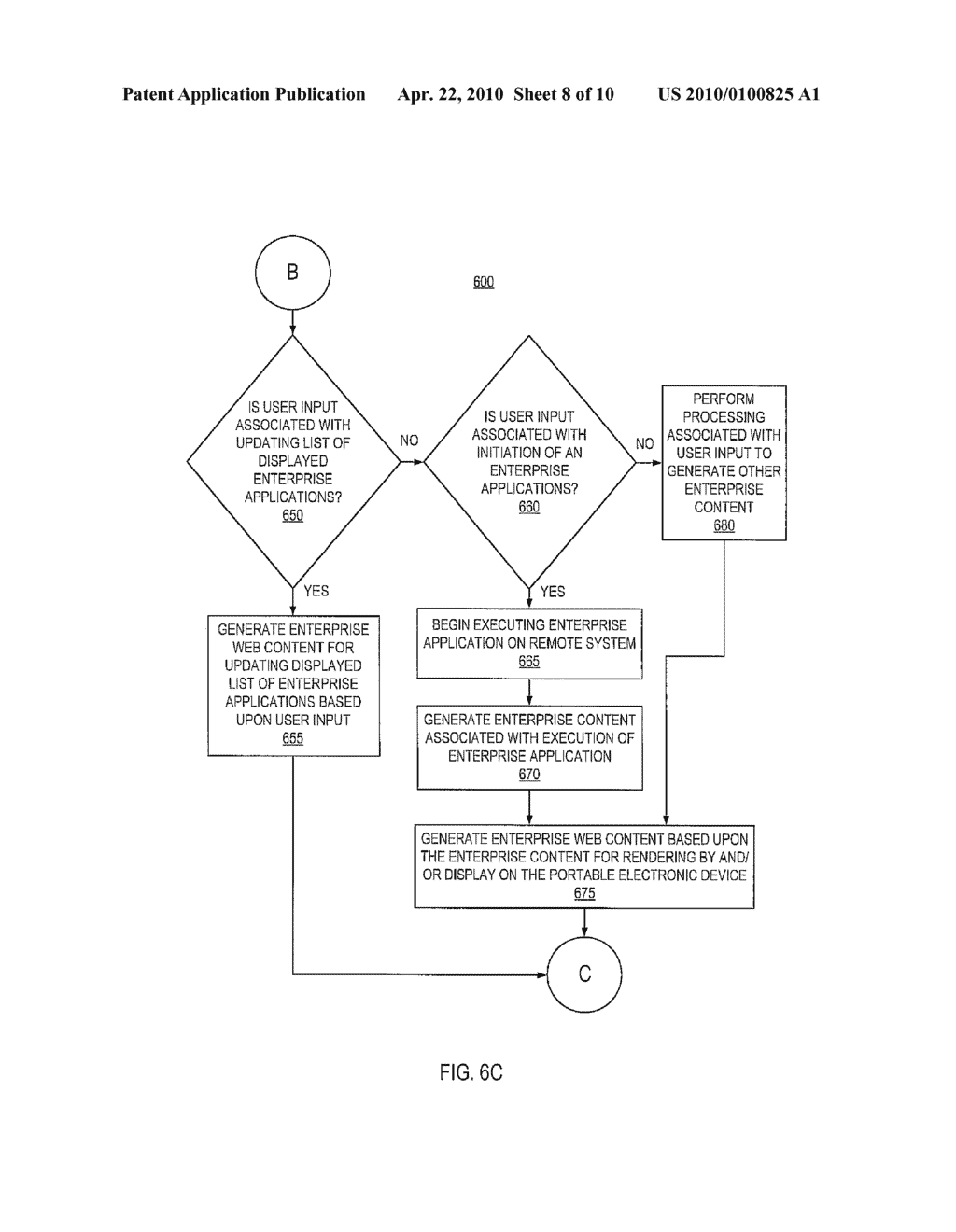 METHOD, SYSTEM AND GRAPHICAL USER INTERFACE FOR ENABLING A USER TO ACCESS ENTERPRISE DATA ON A PORTABLE ELECTRONIC DEVICE - diagram, schematic, and image 09