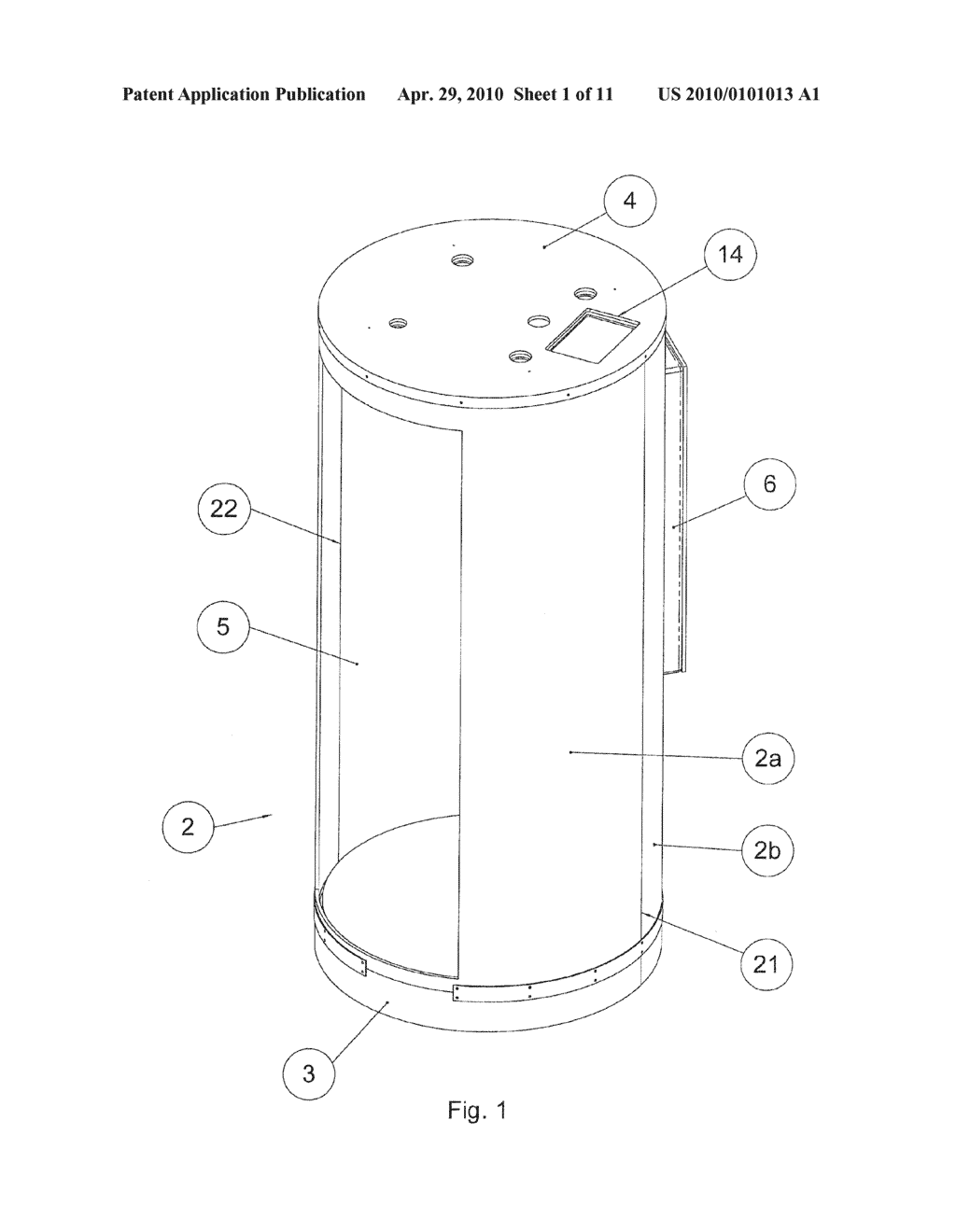 Modular Shower Cabin For Aircrafts - diagram, schematic, and image 02