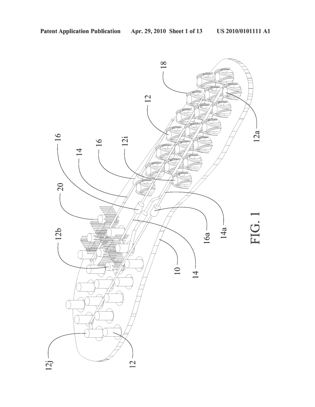 MULTISTRUCTURAL SUPPORT SYSTEM FOR A SOLE IN A RUNNING SHOE - diagram, schematic, and image 02