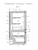 Refrigerator door opening device and refrigerator having the same diagram and image