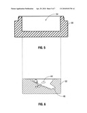 Two piece mold used in manufacture of PDC drill bits and method of using same diagram and image