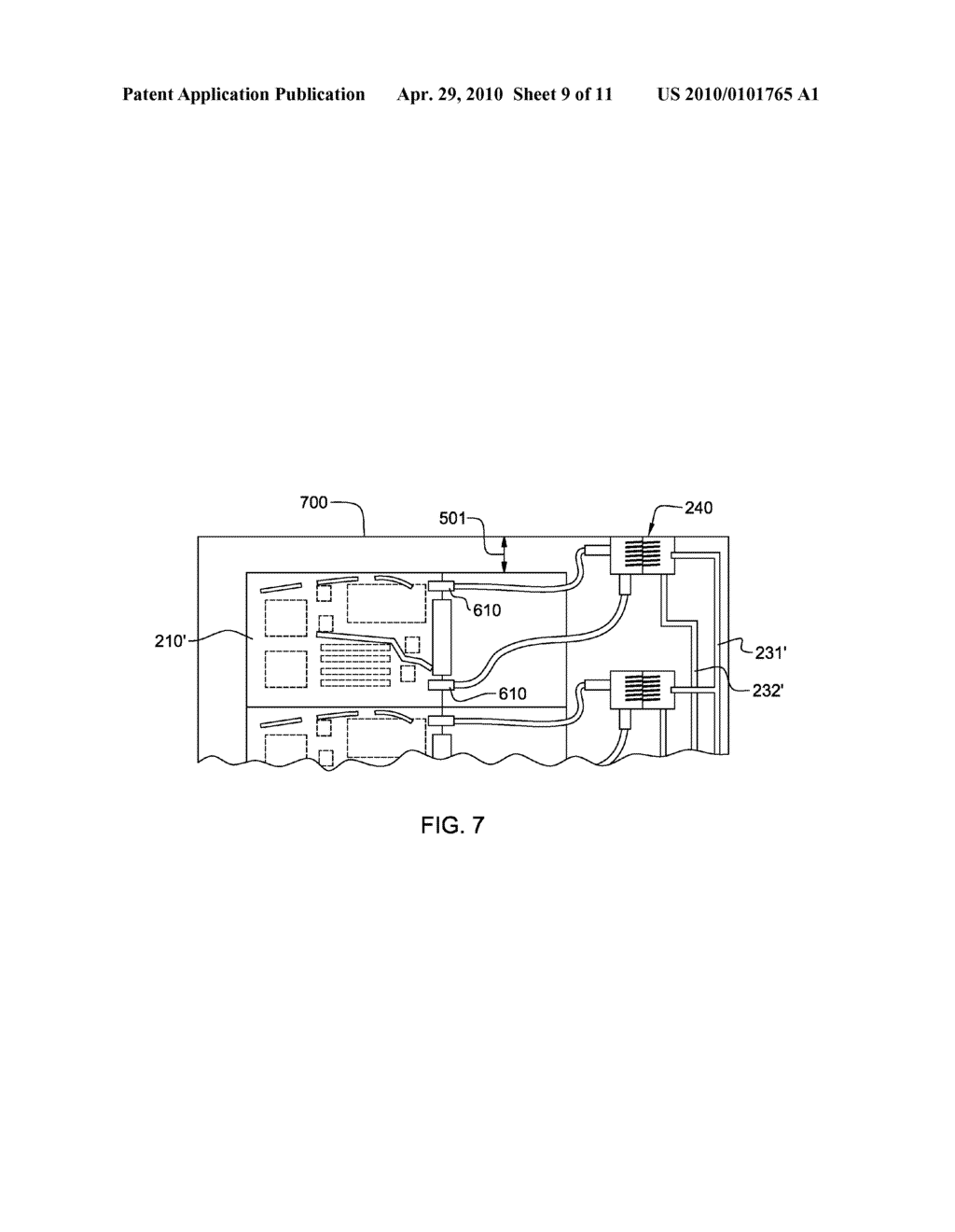 LIQUID COOLING APPARATUS AND METHOD FOR COOLING BLADES OF AN ELECTRONIC SYSTEM CHASSIS - diagram, schematic, and image 10