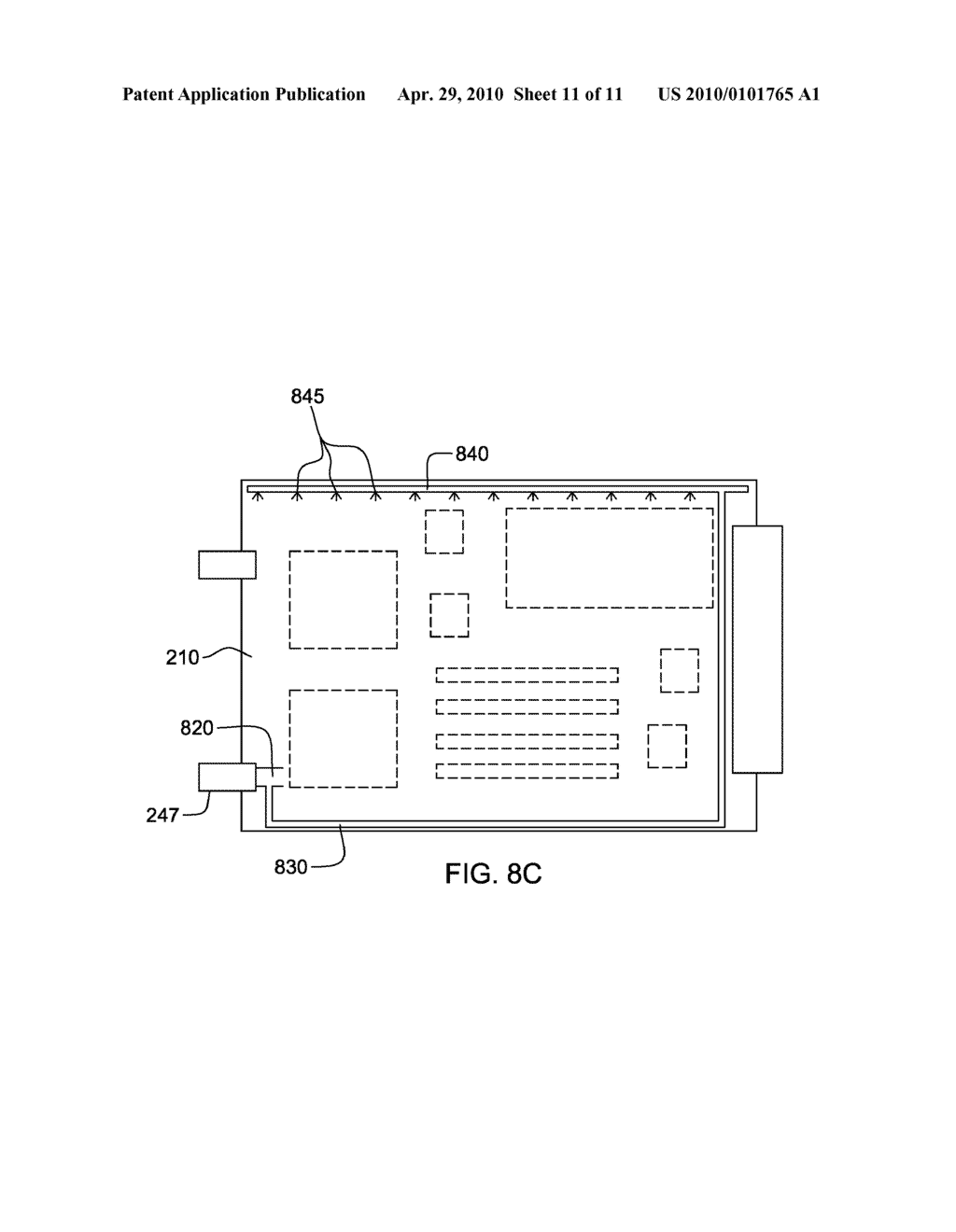LIQUID COOLING APPARATUS AND METHOD FOR COOLING BLADES OF AN ELECTRONIC SYSTEM CHASSIS - diagram, schematic, and image 12
