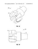 Combination coring bit and drill bit using fixed cutter PDC cutters diagram and image