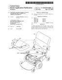 Portable Powered Mobility Device with Removable Cushions To Improve Foldability diagram and image