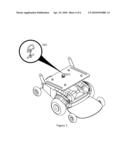 Portable Powered Mobility Device with Removable Cushions To Improve Foldability diagram and image