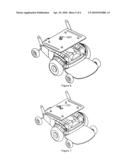 Portable Powered Mobility Device with Removable Cushions To Improve Foldability diagram and image