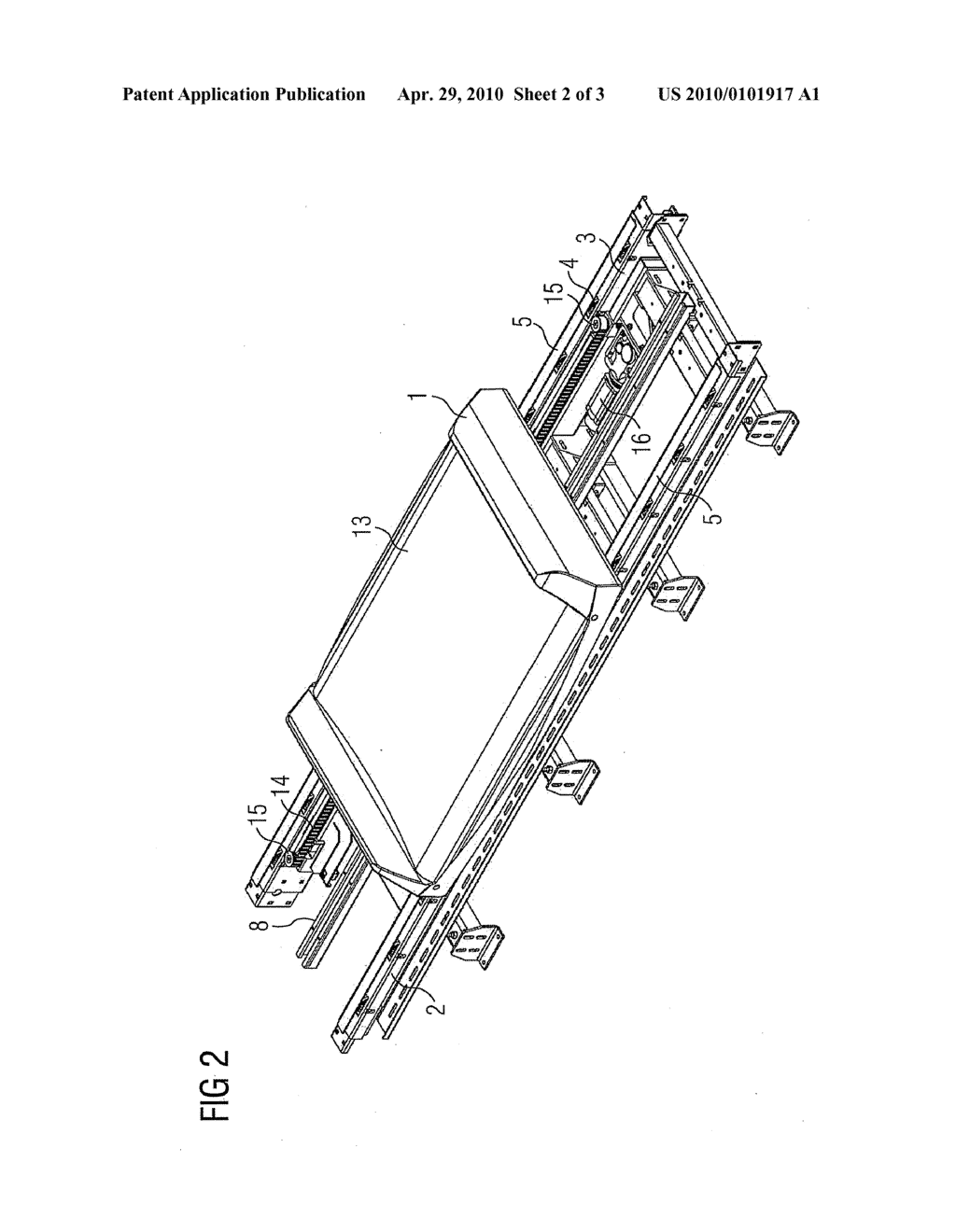 Container for Transporting Piece Goods, Particularly Pieces of Luggage - diagram, schematic, and image 03