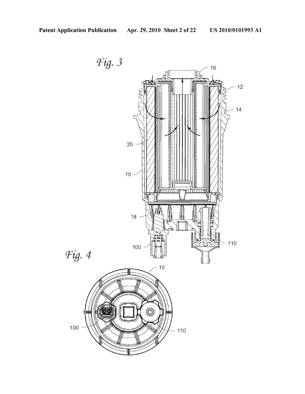 FILTER CARTRIDGE HAVING A FILTER WITHIN A FILTER, AND AN ENDPLATE SEALING STRUCTURE ON AN OUTER FILTER ELEMENT - diagram, schematic, and image 03