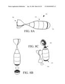 Launchable beverage container concepts diagram and image