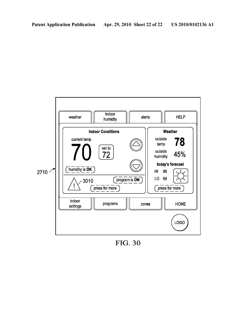 ALARM AND DIAGNOSTICS SYSTEM AND METHOD FOR A DISTRIBUTED ARCHITECTURE HEATING, VENTILATION AND AIR CONDITIONING NETWORK - diagram, schematic, and image 23