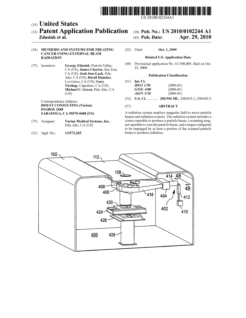 Methods and Systems for Treating Cancer Using External Beam Radiation - diagram, schematic, and image 01