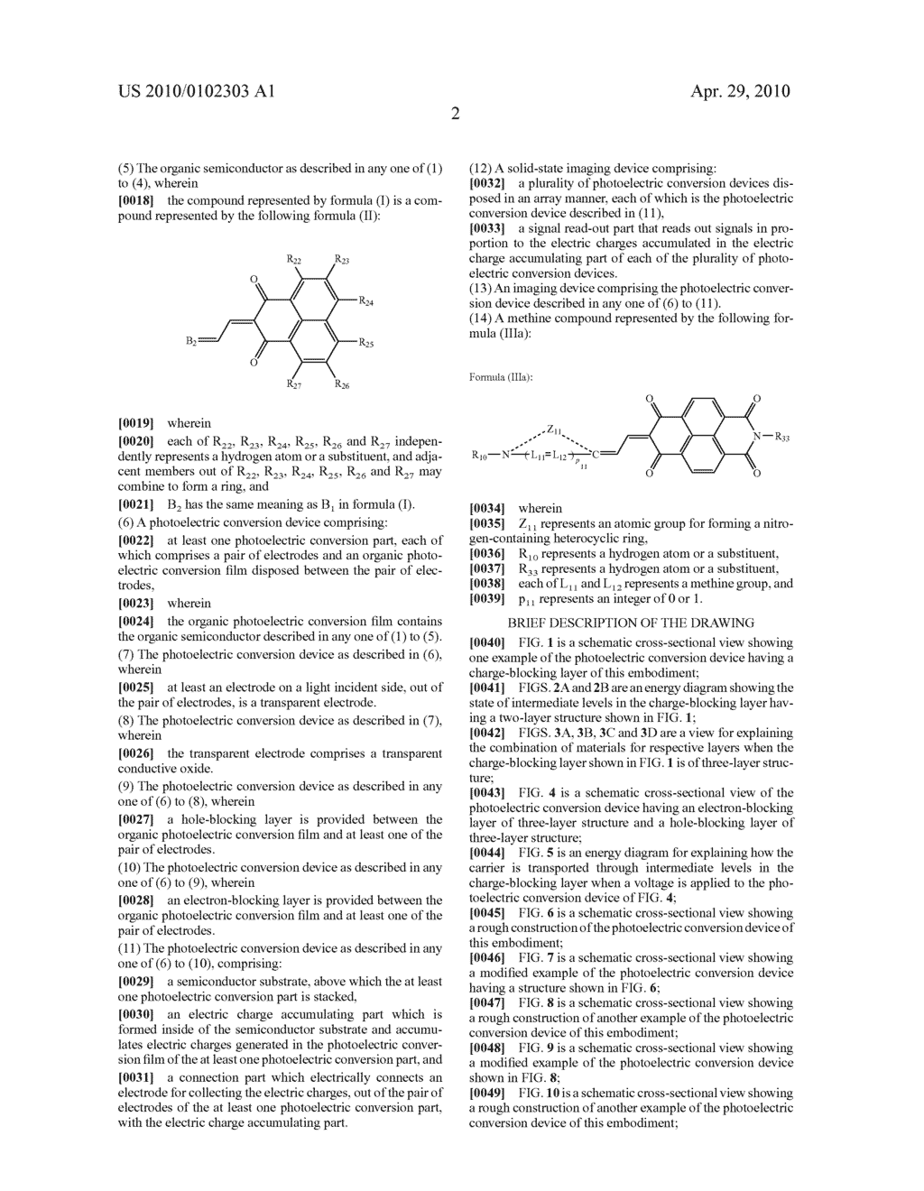 ORGANIC SEMICONDUCTOR, PHOTOELECTRIC CONVERSION DEVICE, IMAGING DEVICE AND NOVEL COMPOUNDS - diagram, schematic, and image 17