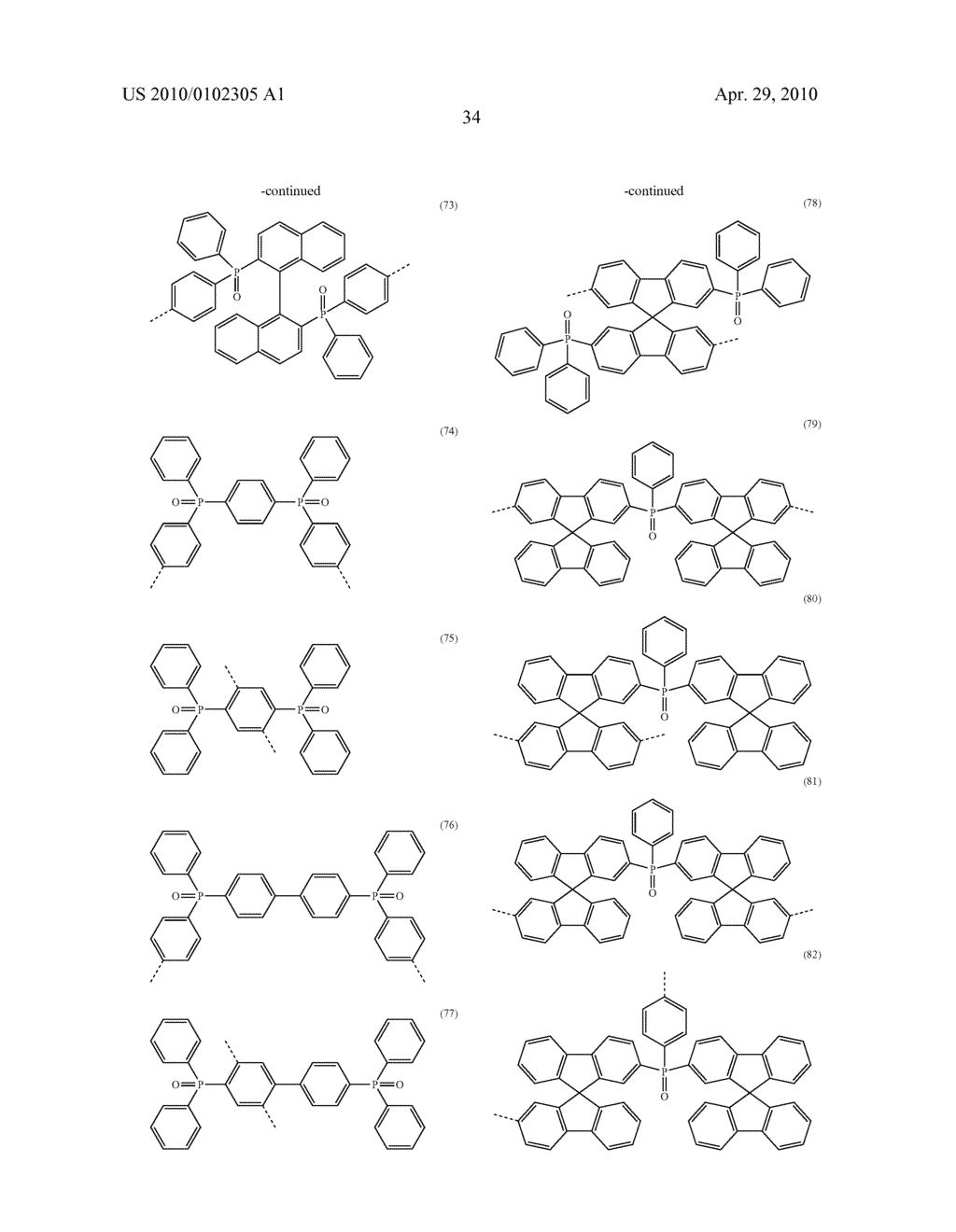 MATERIALS FOR ELECTROLUMINESCENCE AND THE UTILIZATION THEREOF - diagram, schematic, and image 35