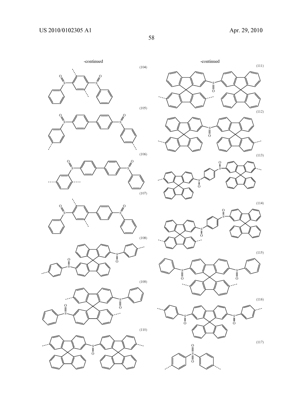 MATERIALS FOR ELECTROLUMINESCENCE AND THE UTILIZATION THEREOF - diagram, schematic, and image 59