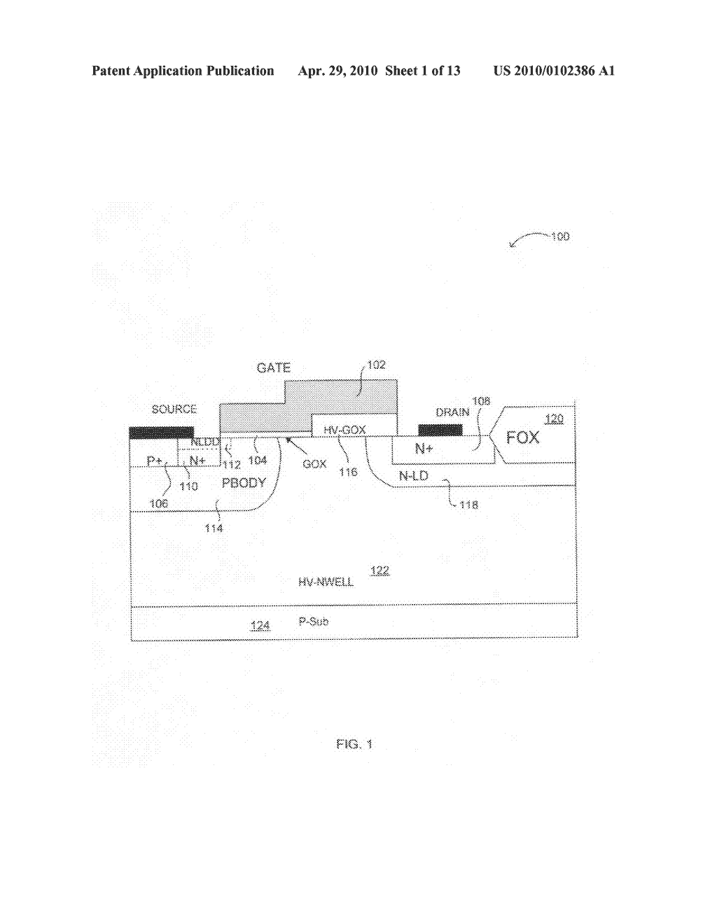 Lateral double-diffused metal oxide semiconductor (LDMOS) transistors - diagram, schematic, and image 02