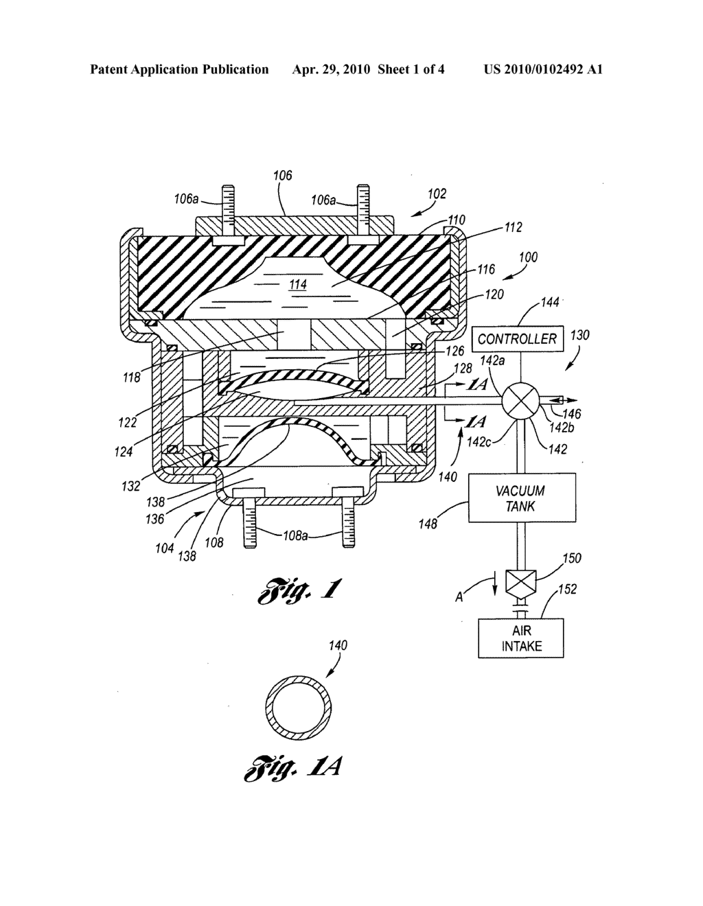 Hydraulic Mount Having Double Idle Rate Dip Frequencies of Dynamic Stiffness - diagram, schematic, and image 02