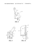 GRAVITY RELEASE LOCKING APPARATUS FOR TRASH CONTAINER diagram and image