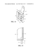 GRAVITY RELEASE LOCKING APPARATUS FOR TRASH CONTAINER diagram and image