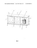 Chambered cremation URN memorial with attached or integrated electronic imaging device diagram and image