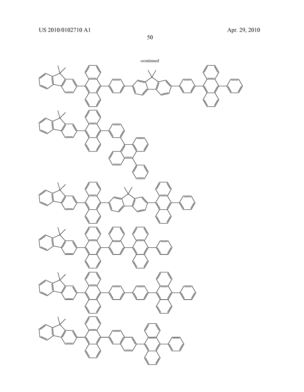 Novel organic electroluminescent compounds and organic electroluminescent device using the same - diagram, schematic, and image 52