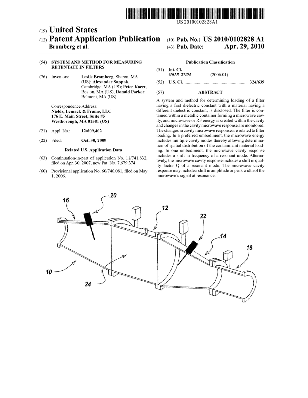 SYSTEM AND METHOD FOR MEASURING RETENTATE IN FILTERS - diagram, schematic, and image 01