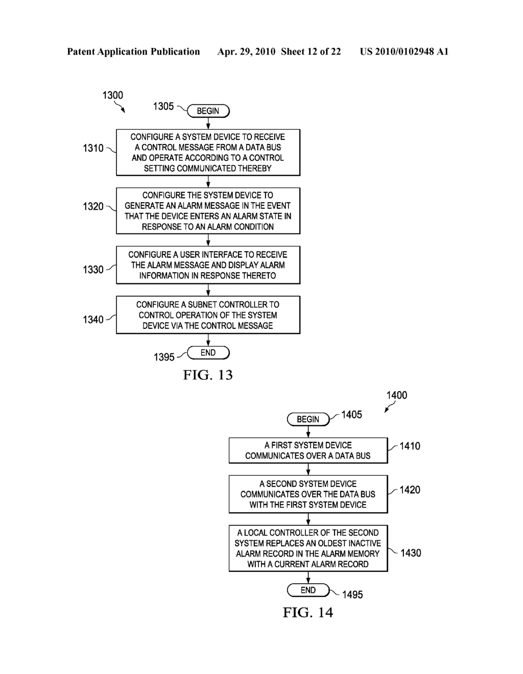 ALARM AND DIAGNOSTICS SYSTEM AND METHOD FOR A DISTRIBUTED ARCHITECTURE HEATING, VENTILATION AND AIR CONDITIONING NETWORK - diagram, schematic, and image 13