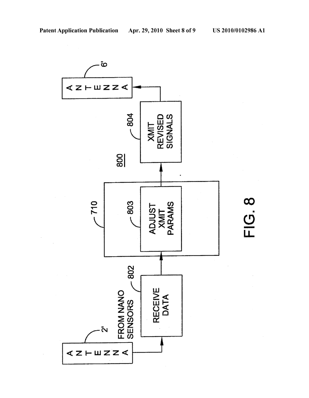 SYSTEM AND METHOD TO REMOTELY INTERACT WITH NANO DEVICES IN AN OIL WELL AND/OR WATER RESERVOIR USING ELECTROMAGNETIC TRANSMISSION - diagram, schematic, and image 09