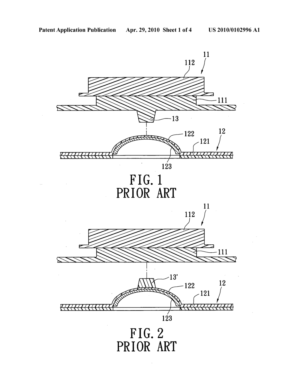 Dome array device and a key structure with the dome array device - diagram, schematic, and image 02