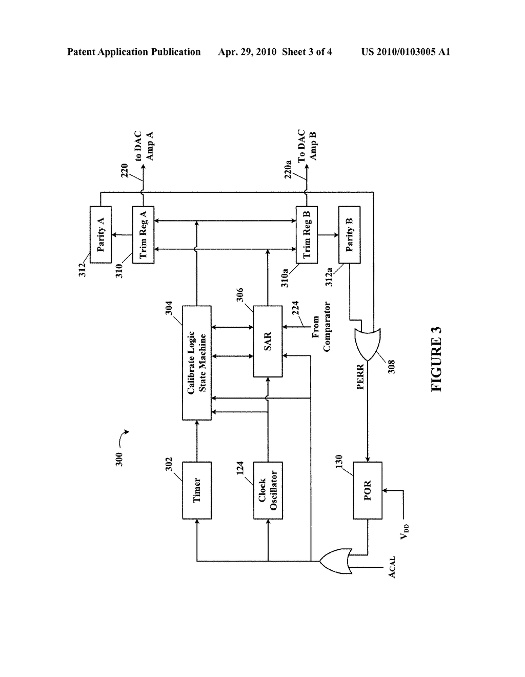 Self Auto-Calibration of Analog Circuits in a Mixed Signal Integrated Circuit Device - diagram, schematic, and image 04