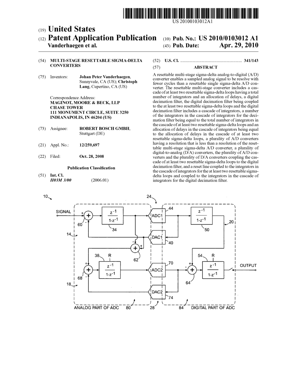 Multi-Stage Resettable Sigma-Delta Converters - diagram, schematic, and image 01