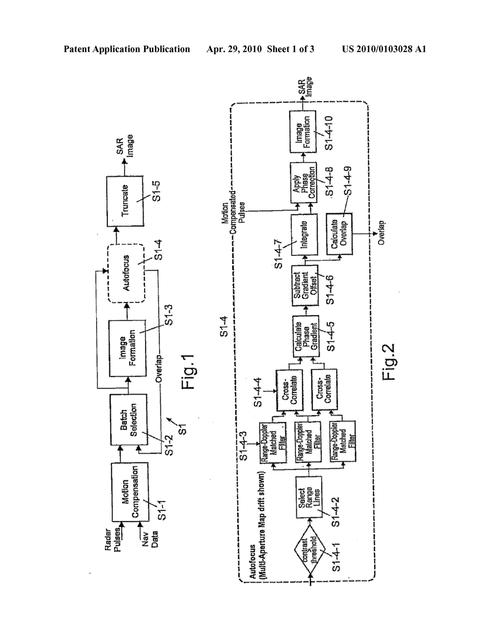 METHOD OF STRIP-MAP SYNTHETIC APERTURE RADAR AUTO-FOCUS PROCESSING - diagram, schematic, and image 02